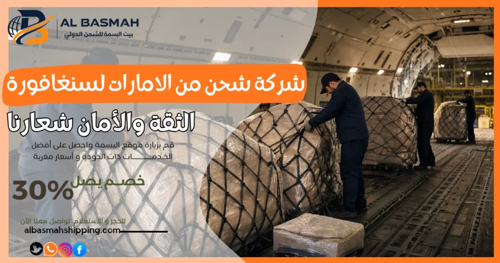 شركة شحن من الامارات لسنغافورة